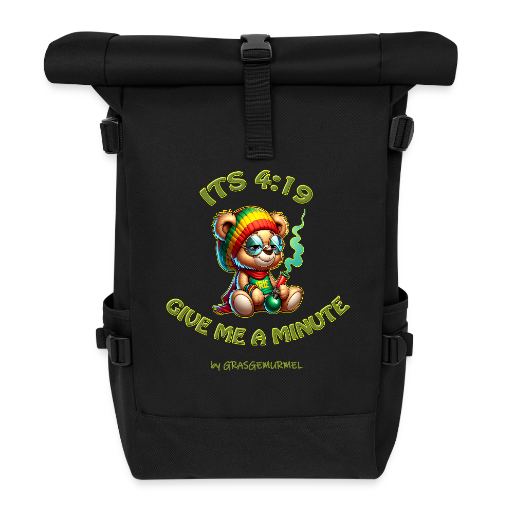 Its 4:19 give me a minute - Rolltop Rucksack - Schwarz