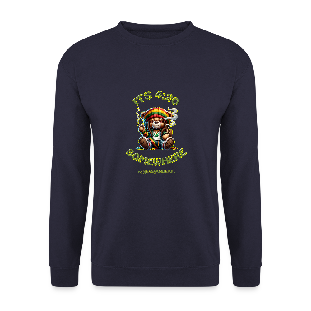 Its 4:20 somewhere - Unisex Pullover - Navy