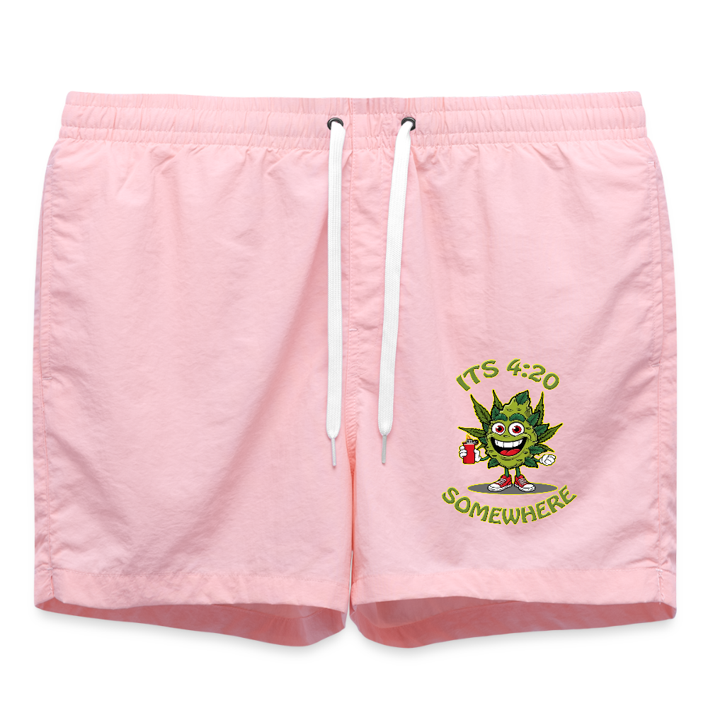 Its 4:20 somewhere - Badeshorts - Pink