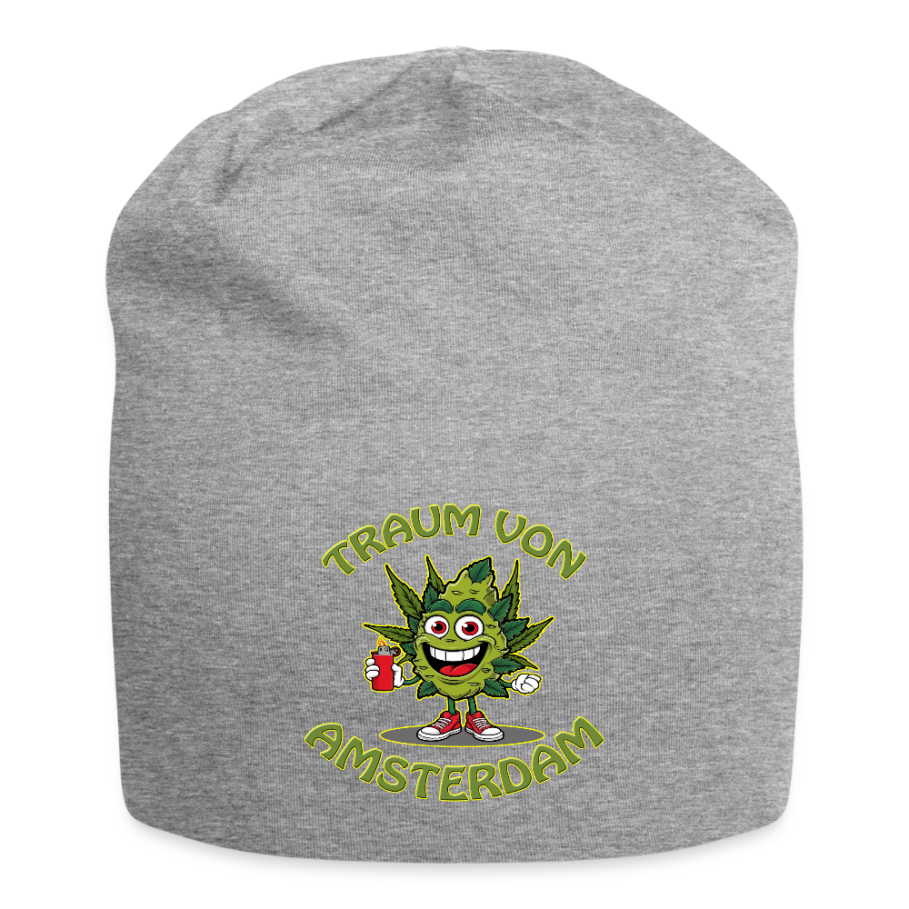 Traum von Amsterdam - Jersey-Beanie - Grau meliert