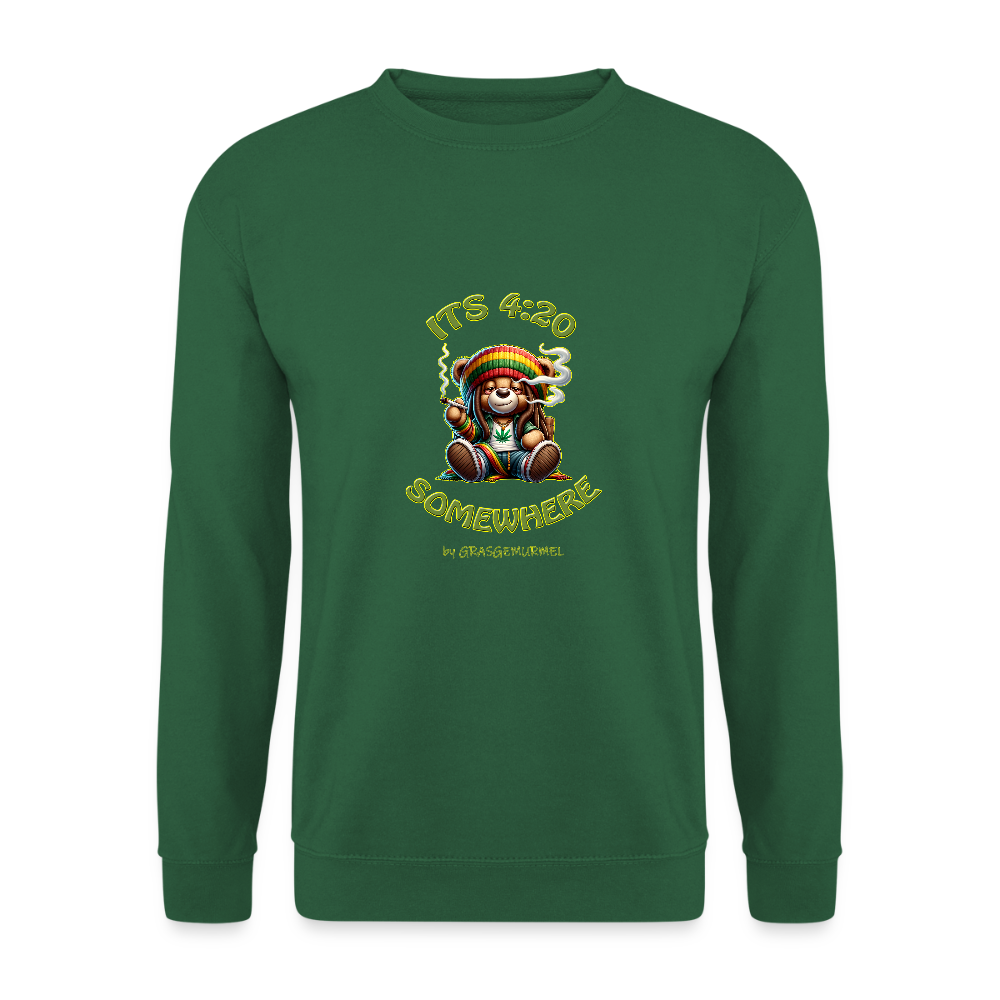 Its 4:20 somewhere - Unisex Pullover - Grün