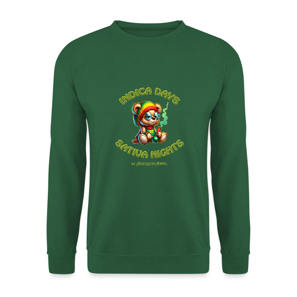 Indica Days Sativa Nights - Unisex Pullover - Grün