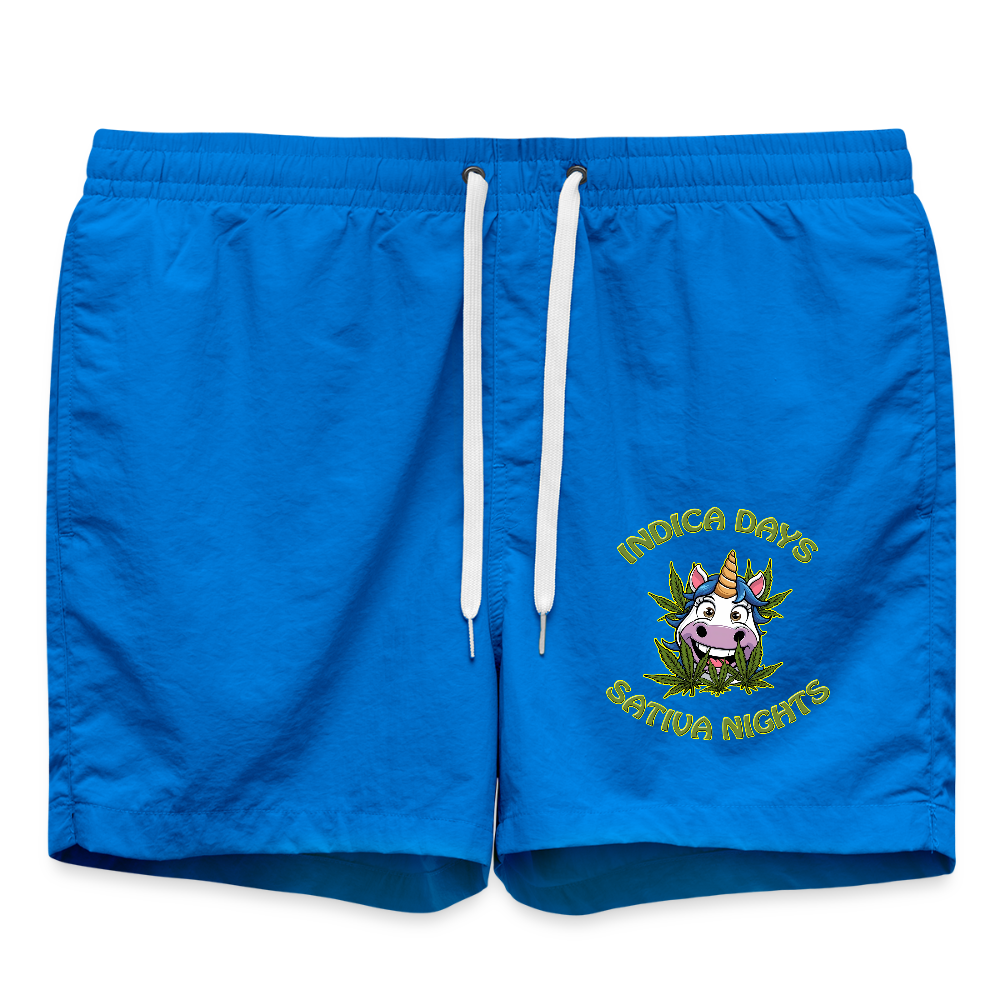 Indica Days Sativa Nights - Badeshorts - Cobalt blue