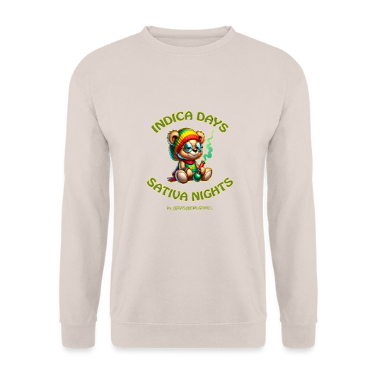 Indica Days Sativa Nights - Unisex Pullover - Sand