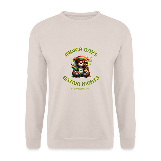 Indica Days Sativa Nights - Unisex Pullover - Sand