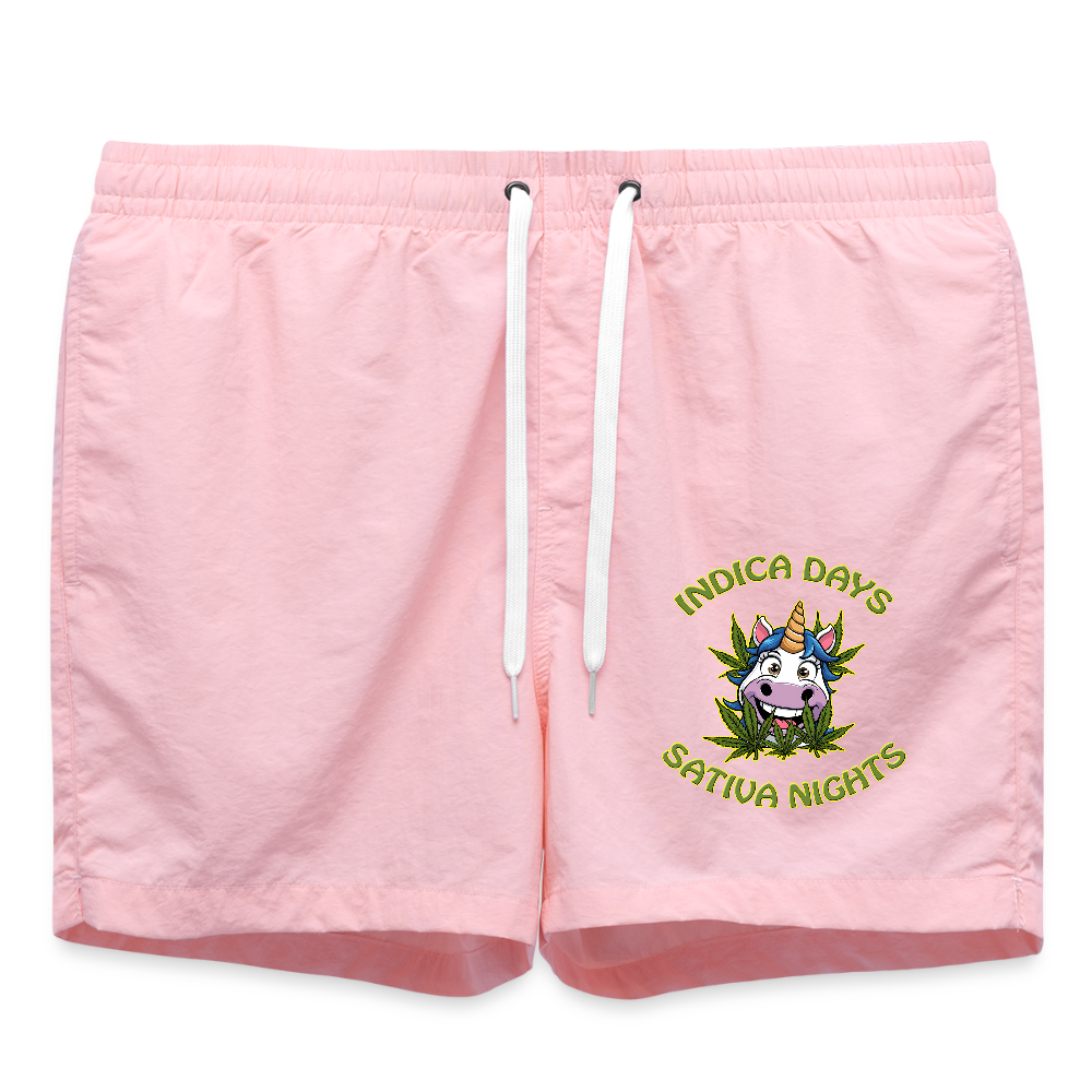 Indica Days Sativa Nights - Badeshorts - Pink