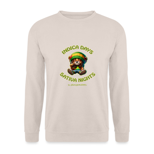 Indica Days Sativa Nights - Unisex Pullover - Sand