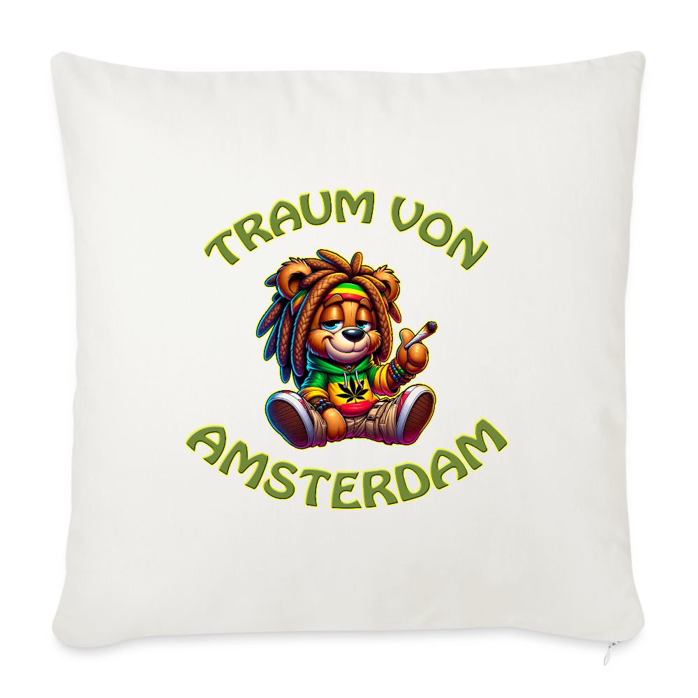 Traum von Amsterdam - Sofakissen mit Füllung 44 x 44 cm - Weißgrau
