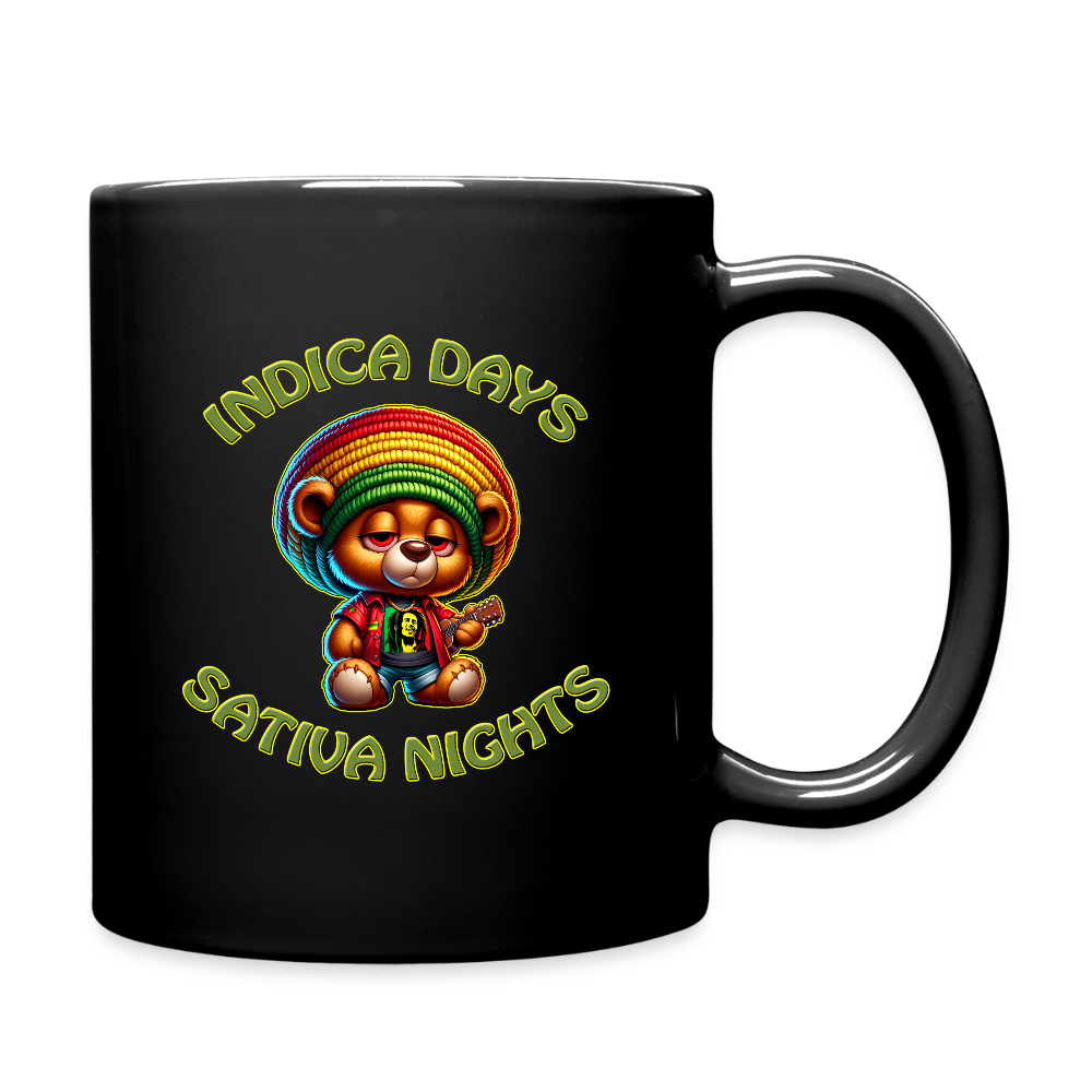 Indica Days Sativa Nights - Tasse einfarbig - Schwarz