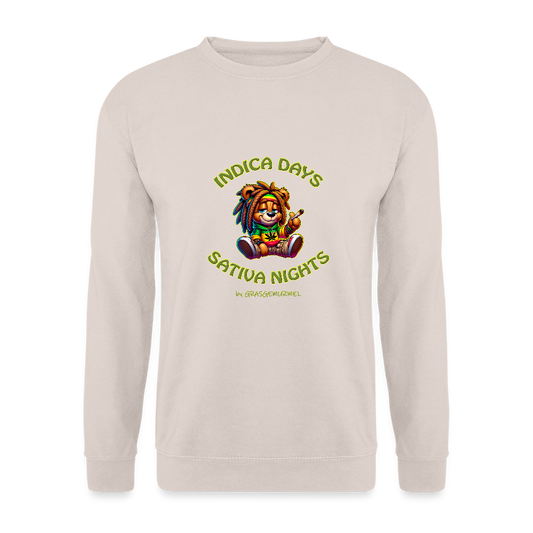 Indica Days Sativa Nights - Unisex Pullover - Sand
