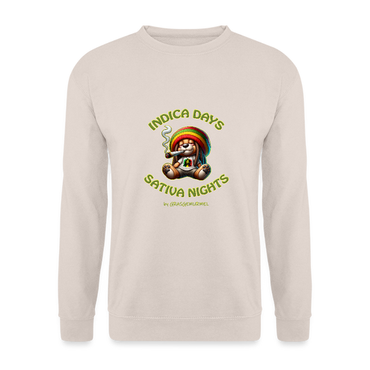Indica Days Sativa Nights - Unisex Pullover - Sand