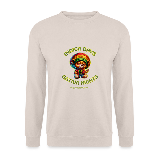Indica Days Sativa Nights - Unisex Pullover - Sand