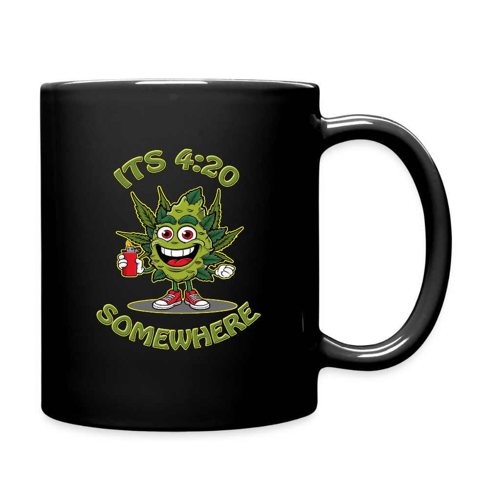 Its 4:20 somewhere - Tasse einfarbig - Schwarz
