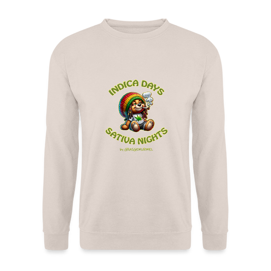 Indica Days Sativa Nights - Unisex Pullover - Sand