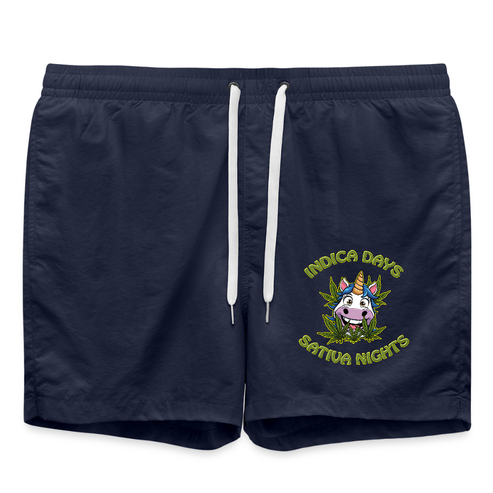 Indica Days Sativa Nights - Badeshorts - French Navy