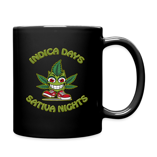 Indica Days Sativa Nights - Tasse einfarbig - Schwarz